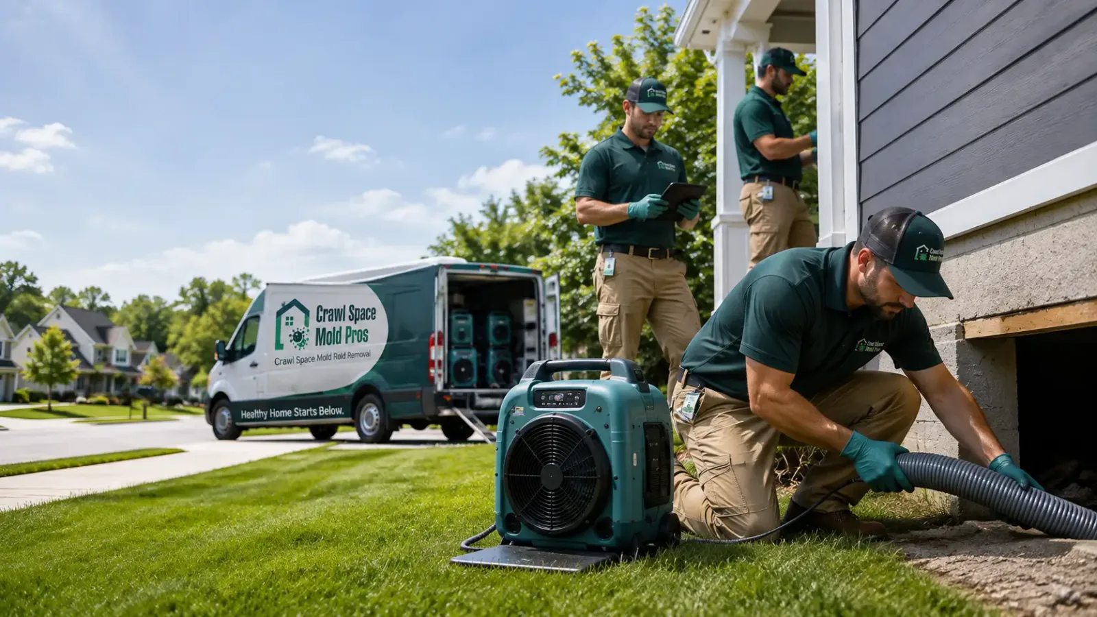 Crawl Space Mold Removal in Platina, CA